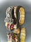 Bague 52.5 Bague modèle Tank asymétrique d'époque 1930/40 3 ors rubis diamants 58 Facettes
