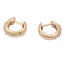 Paire de créoles or jaune, diamants. 58 Facettes 34483