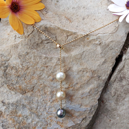 Collier Collier GRETA or, perles des mers du Sud 58 Facettes 10