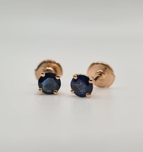 Boucles d'oreilles Boucles d’oreilles or rose et saphir 58 Facettes