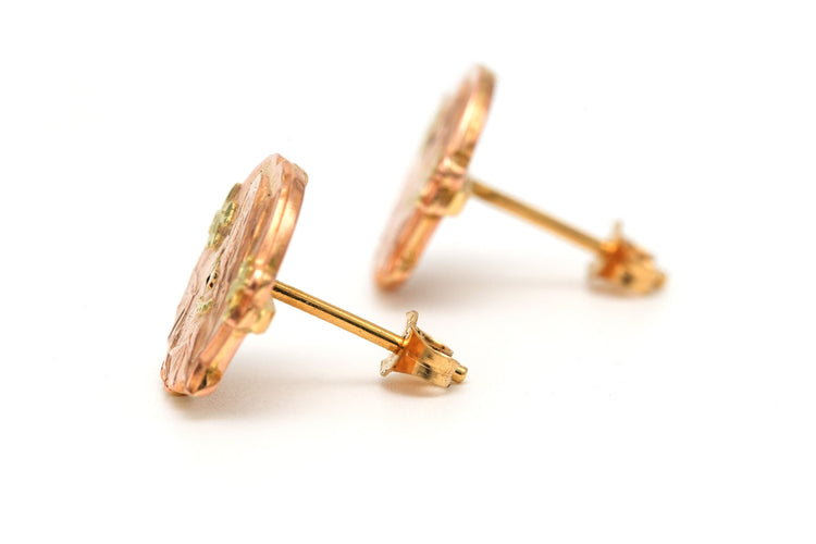 Boucles d'oreilles Boucles d'oreilles Art Nouveau en or jaune 58 Facettes 22959