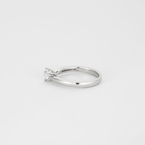 Bague 54 Solitaire or blanc diamant 58 Facettes 3121118