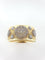 Bracelet Bracelet Manchette or jaune et diamants 58 Facettes