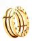 Bague b.zero1 à 3 anneaux en or rose
