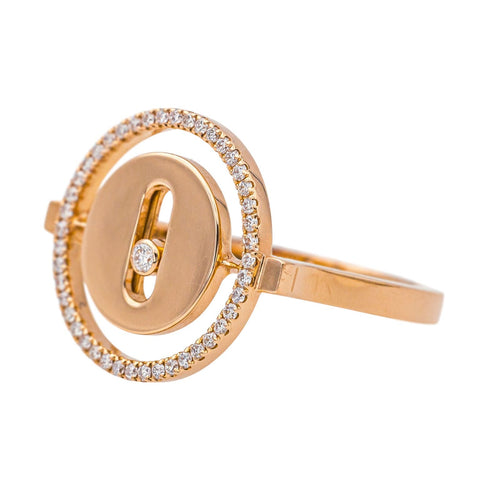 Bague 54 Bague Messika Lucky Move Or rose Diamant 58 Facettes 4342796RV
