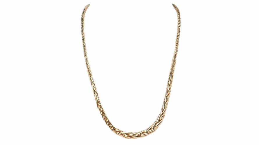Collier Collier maille palmier en or jaune 58 Facettes 32918