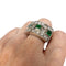 Bague 51.5 bague en or avec diamants et émeraudes 58 Facettes Q218B