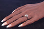 Bague 51 Bague de fiançailles Art déco vintage en diamant, vers 1920 – Élégance classique en platine 58 Facettes 23137-0327