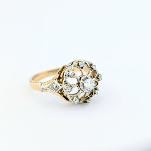 Bague Bague en or jaune et diamants 58 Facettes 31887