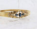 Bracelet Bracelet jonc or jaune 3 saphirs 58 Facettes 240572