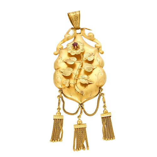Pendentif Pendentif porte souvenir en or jaune 58 Facettes HOU5531