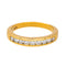 Bague 53 Bague  Demi-alliance  Or jaune Diamant 58 Facettes 4153442CN