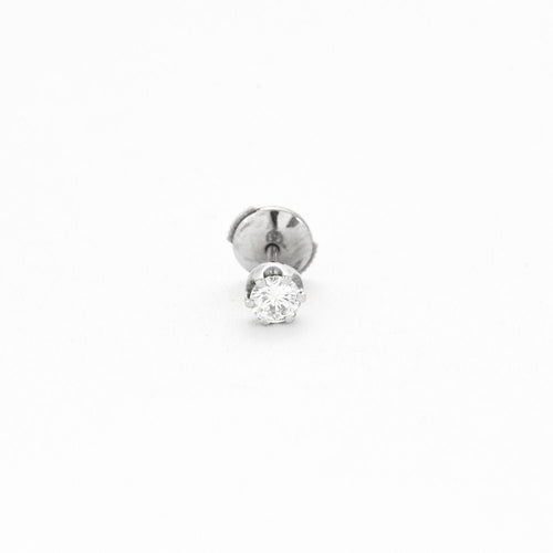 Boucles d'oreilles Boucles d’oreilles clous or blanc et diamants 58 Facettes 240 202