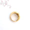 Bague 53.5 Bague godronnée Diamants Or 2 tons 58 Facettes AA 1726
