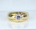 Bague 58 Bague jonc en or jaune 18 carats et diamants 0,50 carat 58 Facettes AB590bis