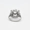 Bague 52 Bague dôme en platine, or blanc et diamants 58 Facettes