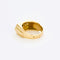 Bague 51 Bague Tank diamants or jaune et platine 58 Facettes