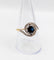 Bague 59 Bague tourbillon or jaune, saphir et diamants taille rose (circa 1900) 58 Facettes A05937