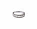 Bague 54 Demi alliance or blanc, diamants brillants et baguettes 58 Facettes All.Dem.Bag.1305