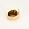 Bague 52 Bague Tank en or jaune et or blanc, diamants et rubis de synthèse 58 Facettes MEA5126