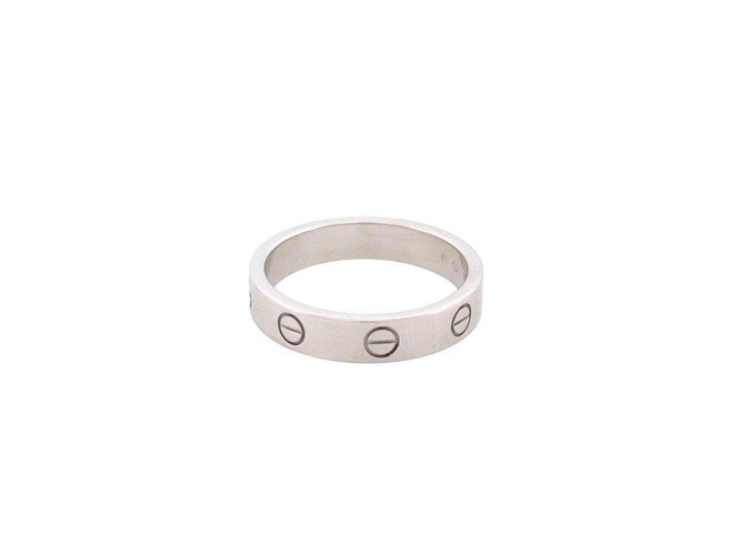 Bague 54 bague CARTIER love pm 1 diamant crb4050500 54 or blanc 18 carats 58 Facettes 267904