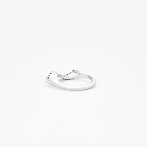 Bague 54 Bague vague avec diamants 58 Facettes 2520