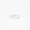 Bague 54 Bague vague avec diamants 58 Facettes 2520