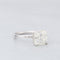 Bague 55 Solitaire serti d'un diamant en or gris 58 Facettes 1