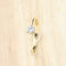 Bague 57 Bague solitaire en or jaune 18 carats avec diamant de 0,20 carat 58 Facettes 129996