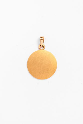 Pendentif Médaille AUGIS en or jaune 58 Facettes