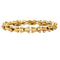 Bracelet Bracelet or jaune et gris 58 Facettes CHAL0324