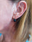 Boucles d'oreilles DORMEUSES ANCIENNES EN JAIS 58 Facettes 089991