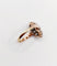 Bague 54 Bague marquise antique en or rose 18k et argent, diamant et diamants roses 58 Facettes A06417
