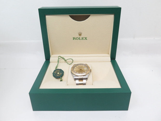 Montre montre ROLEX 116333 datejust ii 41mm oyster or acier diamants automatique 58 Facettes 270689