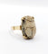 Bague 53.5 Bague cocktail vintage or jaune et scarabée égyptien en pierre dure 58 Facettes A05339