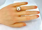 Bague 52 Bague et boucles d’oreilles en or jaune 18 carats et perles mabé. 58 Facettes AB309