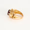 Bague 51 Bague à godrons vintage et grenat rhodolite 58 Facettes