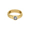 Bague 54 Bague jonc en or jaune et saphir 58 Facettes LOR3887X2