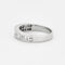 Bague 54 Bague jonc en or gris sertie de diamants 58 Facettes 127205055527