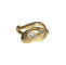 Bague 56 Bague ancienne en or jaune 18k et diamant en forme de serpent 58 Facettes