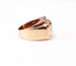 Bague 54 Bague Tank diamants en or rose et platine 58 Facettes Bag.Tank.Dt-1323