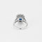 Bague 54 Bague panier en or blanc, diamants et saphir de 3 carats. 58 Facettes