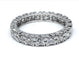 Bague 49 Alliance en platine sertie de 19 diamants 58 Facettes AB589