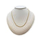 Collier Chaîne maille marine plate 60cm en or jaune 750 58 Facettes 330088141