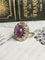 Bague 53 Bague ancienne sertie d’une améthyste cabochon et diamants en or jaune 18k 58 Facettes