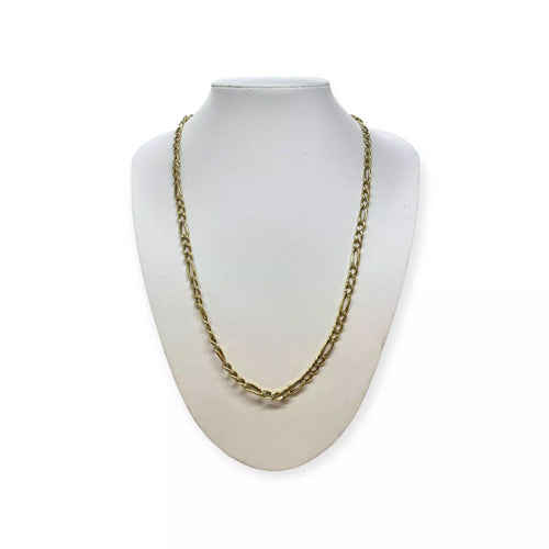 Collier Collier maille figaro or jaune 58 Facettes 330071220