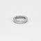 Bague 50 Alliance Américaine Or Blanc et Diamants 2,50 cts 58 Facettes 240 749