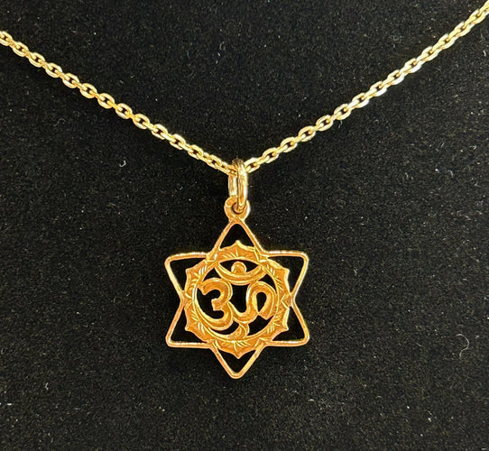 Pendentif Pendentif ohm om mantra yoga étoile de David 58 Facettes LP208/3