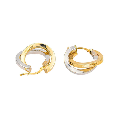 Boucles d'oreilles Boucles d'oreilles  Créoles  Or jaune, Or blanc 58 Facettes 4815899CN