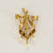 Pendentif Pendentif Art Nouveau en or jaune à motif de noeud et perles blanches 58 Facettes PAL30162